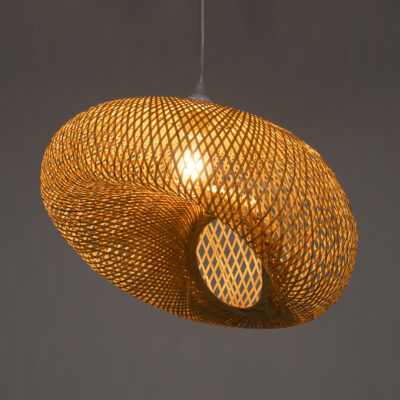 LEDTM® CARIBBEAN 01723 Boho Κρεμαστό Φωτιστικό Οροφής με Ντουί 1 x E27 AC 220-240V IP20 - Μπεζ - Μ45 x Π45 x Υ24cm - Image 3