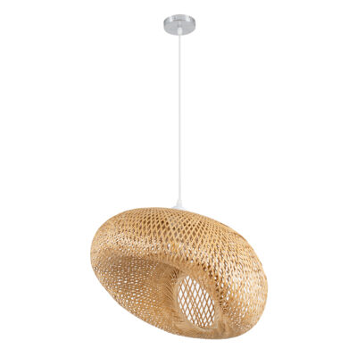 LEDTM® CARIBBEAN 01723 Boho Κρεμαστό Φωτιστικό Οροφής με Ντουί 1 x E27 AC 220-240V IP20 - Μπεζ - Μ45 x Π45 x Υ24cm - Image 4