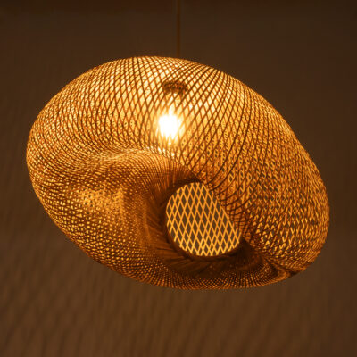 LEDTM® CARIBBEAN 01724 Boho Κρεμαστό Φωτιστικό Οροφής με Ντουί 1 x E27 AC 220-240V IP20 - Μπεζ - Μ60 x Π60 x Υ38cm - Image 3