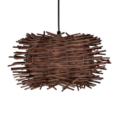 LEDTM® MINORCA 01732 Boho Κρεμαστό Φωτιστικό Οροφής με Ντουί 1 x E27 AC 220-240V IP20 - Καφέ - Μ30 x Π30 x Υ18cm - Image 5