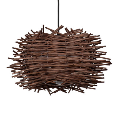 LEDTM® MINORCA 01732 Boho Κρεμαστό Φωτιστικό Οροφής με Ντουί 1 x E27 AC 220-240V IP20 - Καφέ - Μ30 x Π30 x Υ18cm - Image 6