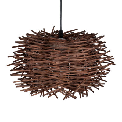 LEDTM® MINORCA 01732 Boho Κρεμαστό Φωτιστικό Οροφής με Ντουί 1 x E27 AC 220-240V IP20 - Καφέ - Μ30 x Π30 x Υ18cm - Image 7