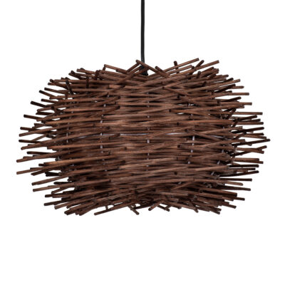 LEDTM® MINORCA 01733 Boho Κρεμαστό Φωτιστικό Οροφής με Ντουί 1 x E27 AC 220-240V IP20 - Καφέ - Μ35 x Π35 x Υ23cm