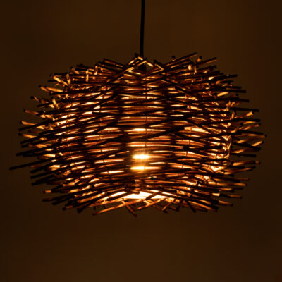 LEDTM® MINORCA 01733 Boho Κρεμαστό Φωτιστικό Οροφής με Ντουί 1 x E27 AC 220-240V IP20 - Καφέ - Μ35 x Π35 x Υ23cm - Image 3