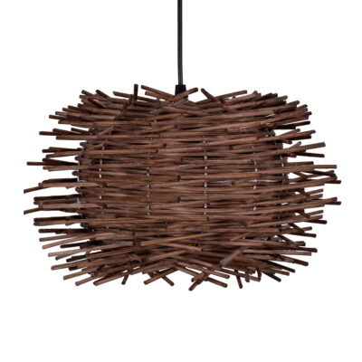 LEDTM® MINORCA 01733 Boho Κρεμαστό Φωτιστικό Οροφής με Ντουί 1 x E27 AC 220-240V IP20 - Καφέ - Μ35 x Π35 x Υ23cm - Image 5