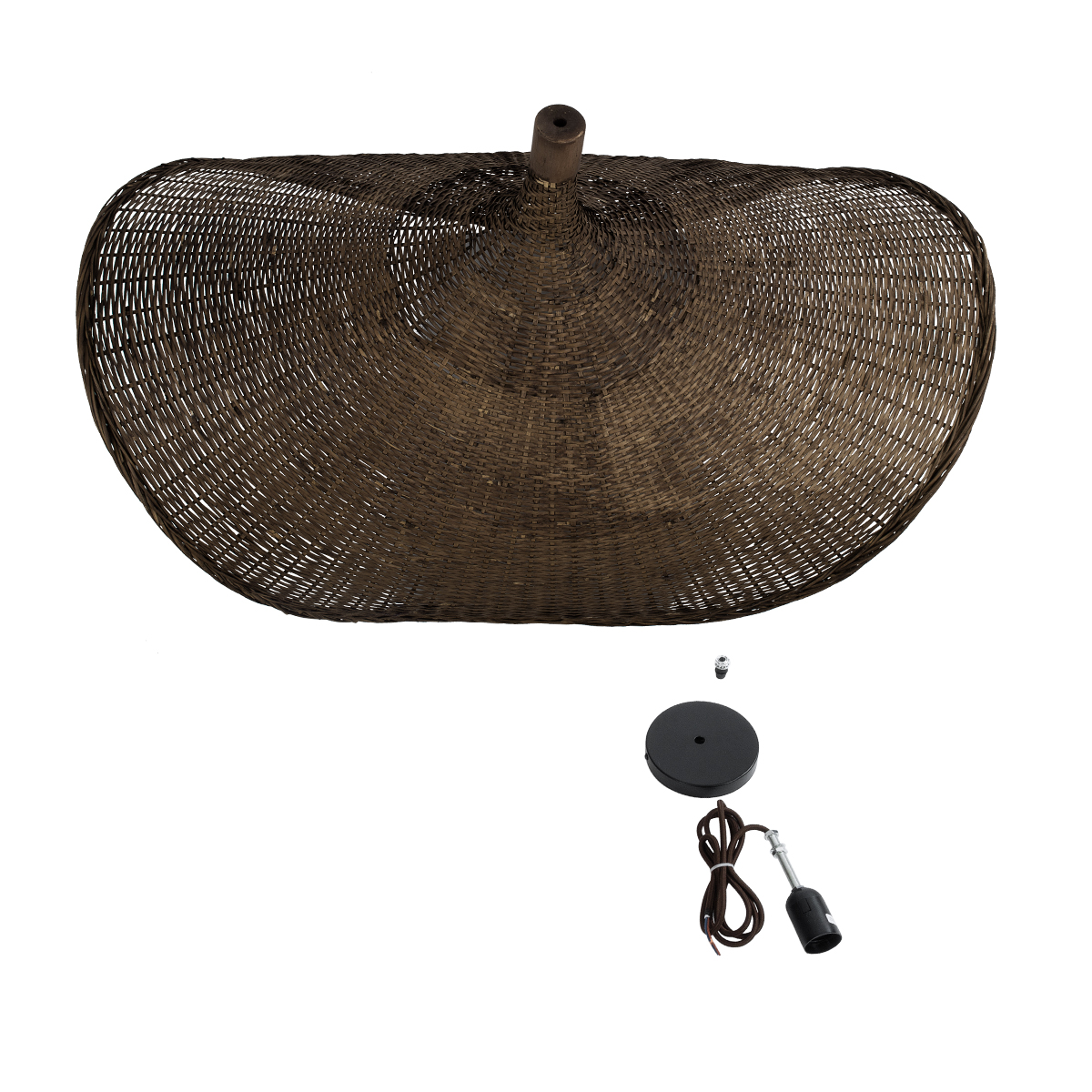 LEDTM® CUBA 01768 Boho Κρεμαστό Φωτιστικό Οροφής με Ντουί 1 x E27 AC 220-240V IP20 - Καφέ - Μ80 x Π80 x Υ49cm - Image 12