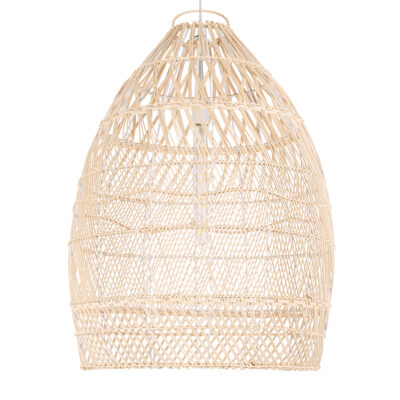 LEDTM® MALIBU 01810 Boho Κρεμαστό Φωτιστικό Καμπάνα Μονόφωτο 1 x E27 IP20 Μπεζ Ξύλο - Μ57 x Π57 x Υ75cm - Image 5