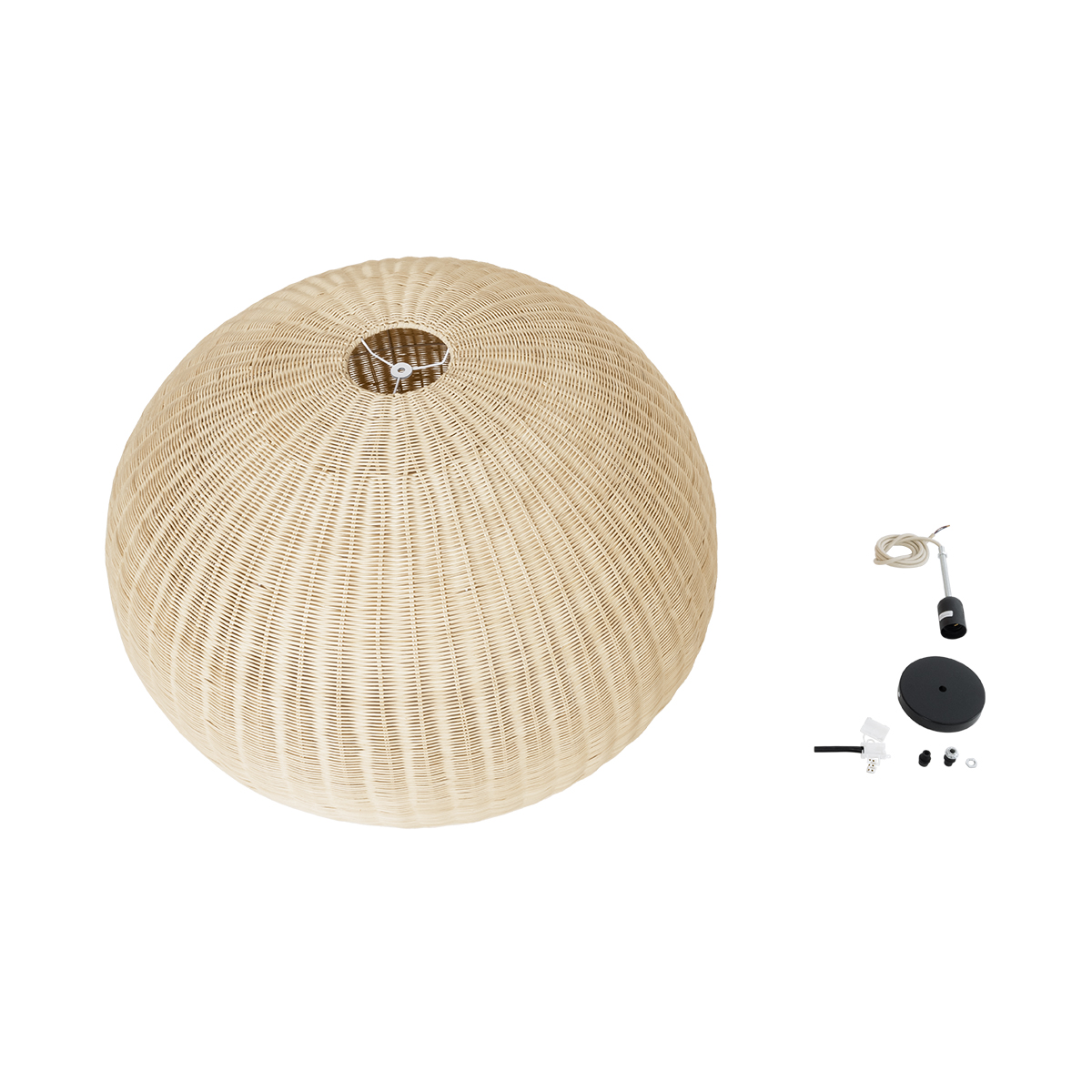 LEDTM® RAITO 01826 Boho Κρεμαστό Φωτιστικό Οροφής με Ντουί 1 x E27 AC 220-240V IP20 - Μπεζ - Μ100 x Π100 x Υ63cm - Image 10