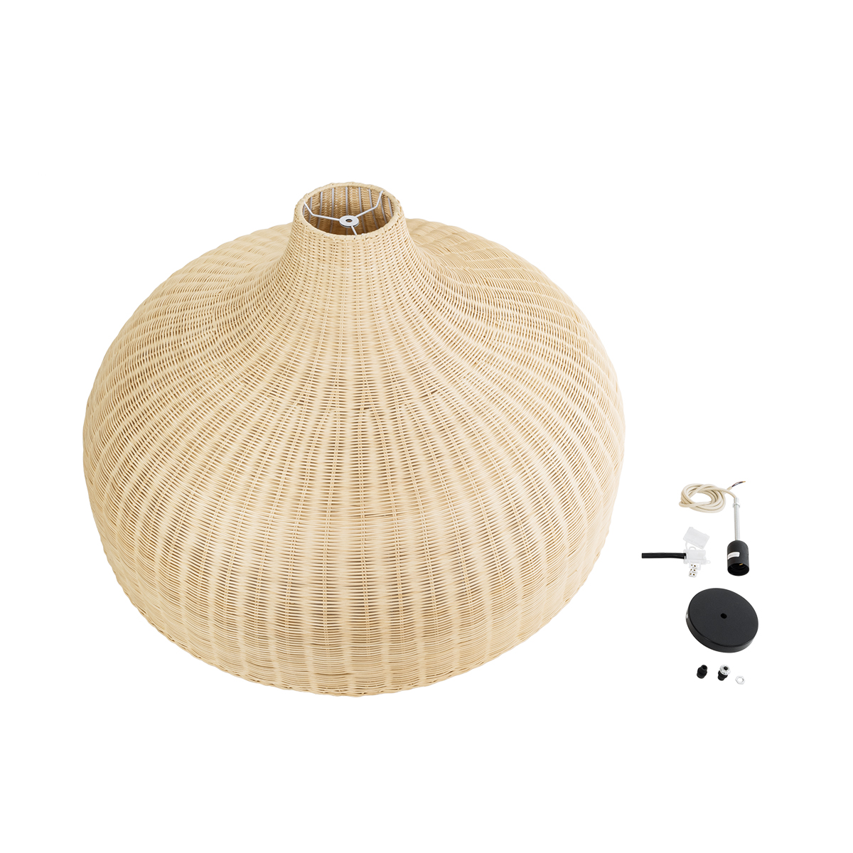 LEDTM® AFURU 01829 Boho Κρεμαστό Φωτιστικό Οροφής με Ντουί 1 x E27 AC 220-240V IP20 - Μπεζ - Μ100 x Π100 x Υ60cm - Image 11