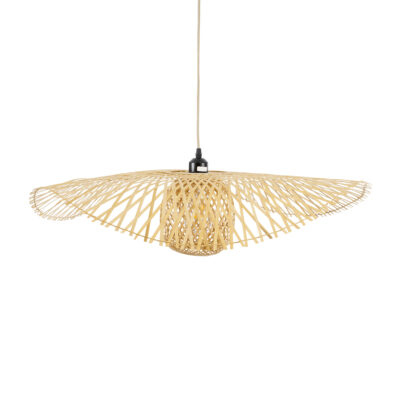 LEDTM® CINNABAR 01837 Boho Κρεμαστό Φωτιστικό Οροφής με Ντουί 1 x E27 AC 220-240V IP20 - Μπεζ - Μ75 x Π75 x Υ21cm - Image 5