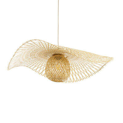 LEDTM® CINNABAR 01837 Boho Κρεμαστό Φωτιστικό Οροφής με Ντουί 1 x E27 AC 220-240V IP20 - Μπεζ - Μ75 x Π75 x Υ21cm - Image 6