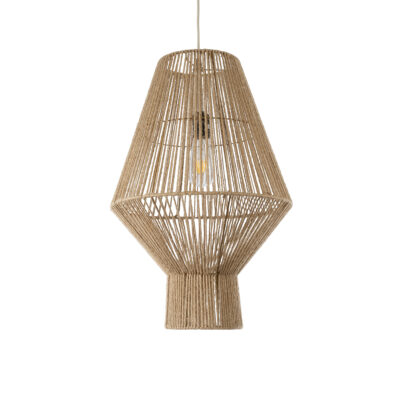 LEDTM® CAYMAN 01853 Boho Κρεμαστό Φωτιστικό Οροφής με Ντουί 1 x E27 AC 220-240V IP20 - Μπεζ - Μ40 x Π40 x Υ60cm - Image 5