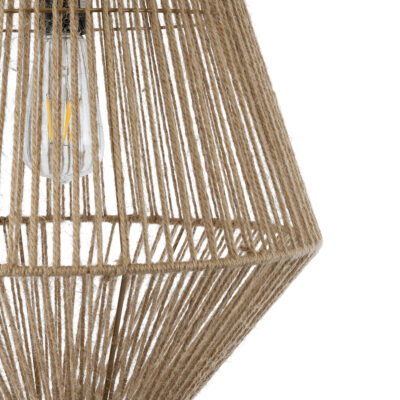 LEDTM® CAYMAN 01853 Boho Κρεμαστό Φωτιστικό Οροφής με Ντουί 1 x E27 AC 220-240V IP20 - Μπεζ - Μ40 x Π40 x Υ60cm - Image 8