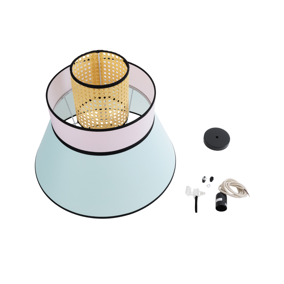 LEDTM® SAIGE 01920 Boho Κρεμαστό Φωτιστικό Οροφής με Ντουί 1 x E27 AC 220-240V IP20 - Πολύχρωμο - Μ50 x Π50 x Υ54cm - Image 10