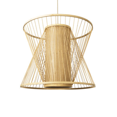 Alternative view of LEDTM® HIBISCUS 01925 Boho Κρεμαστό Φωτιστικό Οροφής με Ντουί 1 x E27 AC 220-240V IP20 - Μπεζ - Μ60 x Π60 x Υ50cm