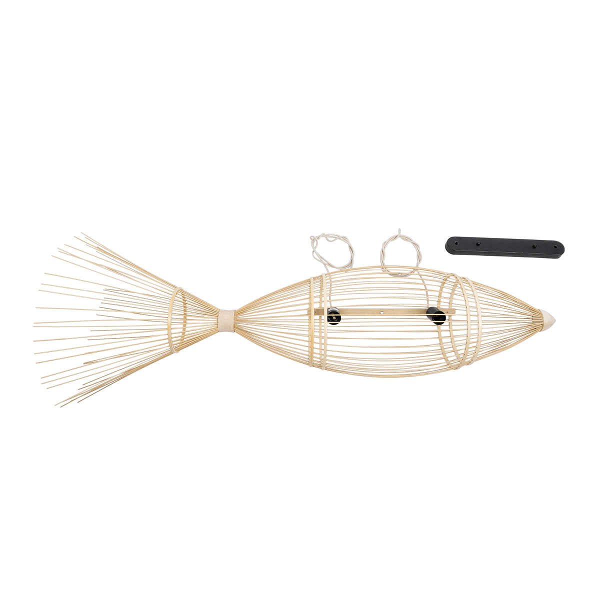 LEDTM® FISH 01927 Boho Κρεμαστό Φωτιστικό Οροφής με Ντουί 2 x E27 AC 220-240V IP20 - Μπεζ - Μ130 x Π42 x Υ42cm - Image 10