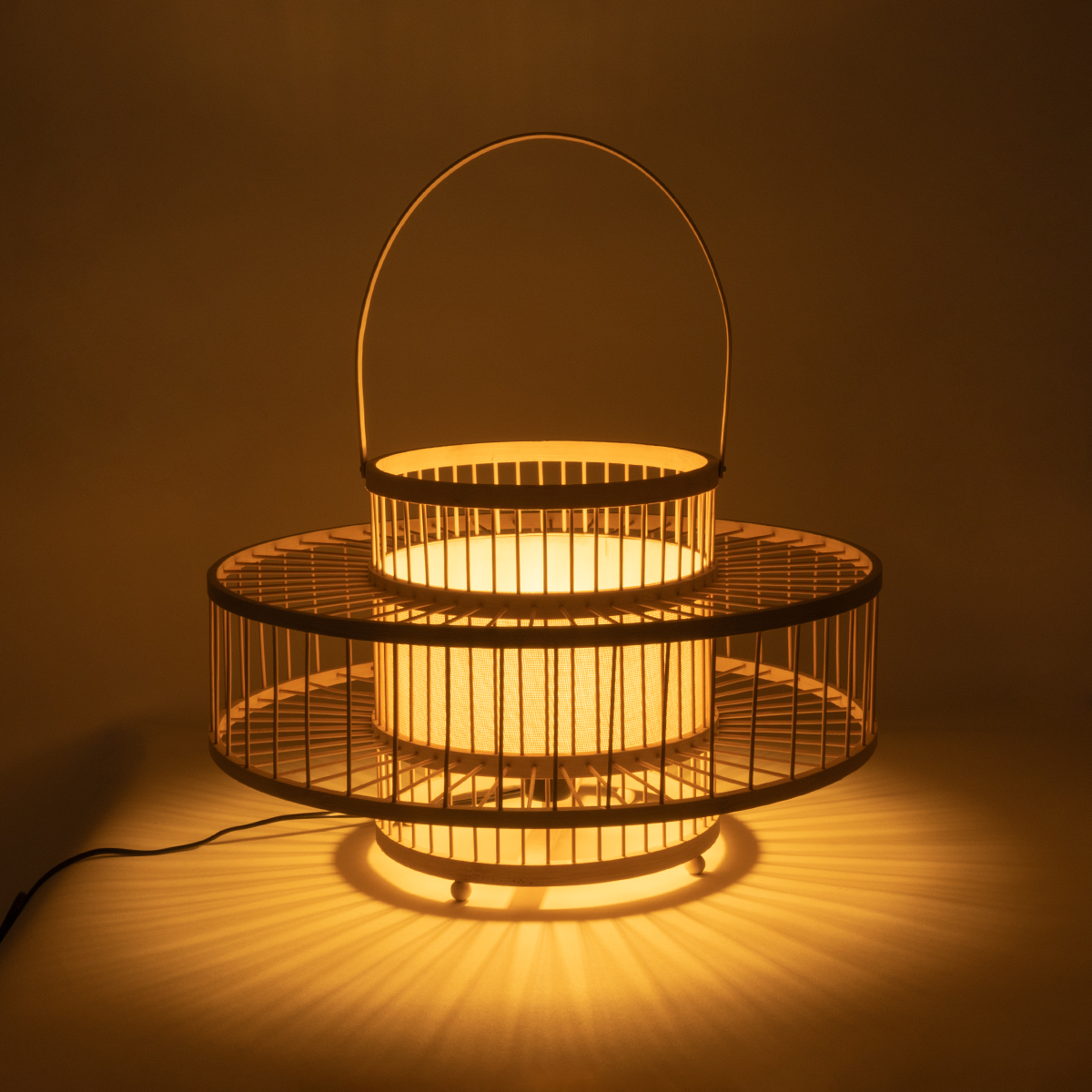 LEDTM® SORENIA 02003 Boho Επιδαπέδιο Φωτιστικό με Ντουί 1 x E27 AC 220-240V IP20 - Μπεζ - Μ48 x Π48 x Υ27cm - Image 8