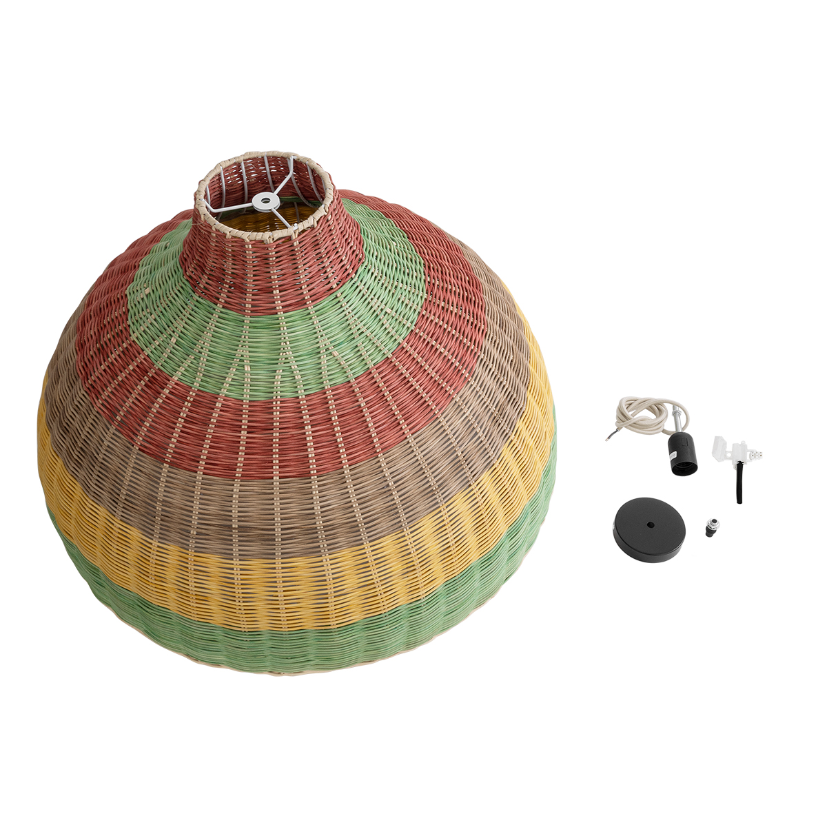 LEDTM® CABALLEROS 02054 Boho Κρεμαστό Φωτιστικό Οροφής με Ντουί 1 x E27 AC 220-240V IP20 - Πολύχρωμο - Μ70 x Π70 x Υ48cm - Image 10