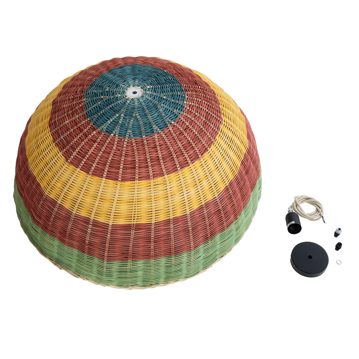 LEDTM® CABALLEROS 02061 Boho Κρεμαστό Φωτιστικό Οροφής με Ντουί 1 x E27 AC 220-240V IP20 - Πολύχρωμο - Μ70 x Π70 x Υ34cm - Image 10