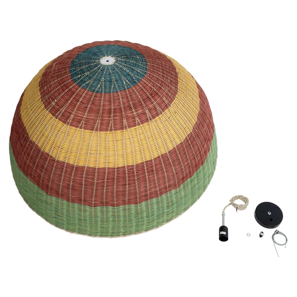 LEDTM® CABALLEROS 02062 Boho Κρεμαστό Φωτιστικό Οροφής με Ντουί 1 x E27 AC 220-240V IP20 - Πολύχρωμο - Μ100 x Π100 x Υ53cm - Image 10