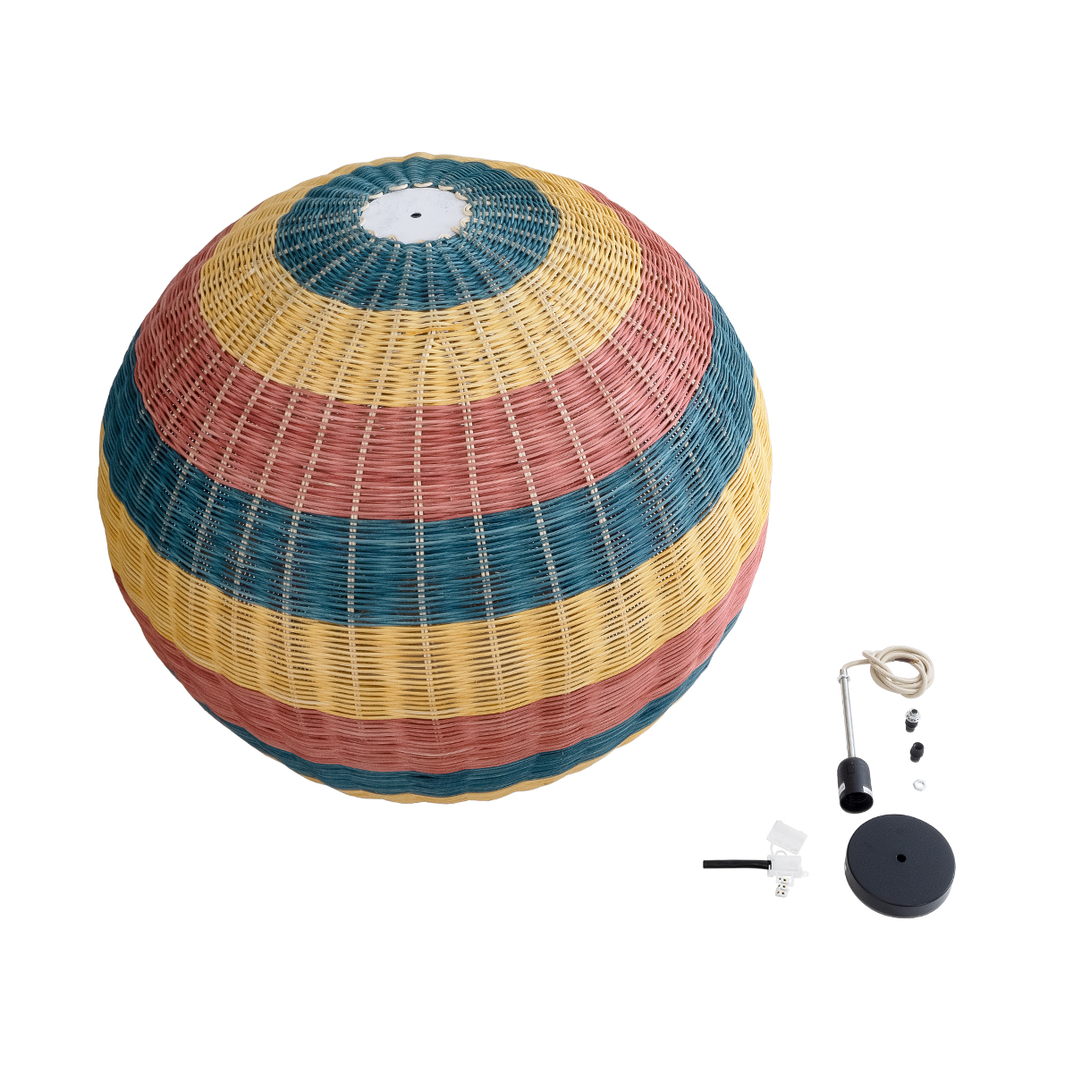 LEDTM® CABALLEROS 02063 Boho Κρεμαστό Φωτιστικό Οροφής με Ντουί 1 x E27 AC 220-240V IP20 - Πολύχρωμο - Μ70 x Π70 x Υ70cm - Image 10