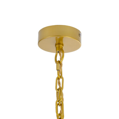 LEDTM® MISSOULA 02091 Boho Κρεμαστό Φωτιστικό Σχοινί Μονόφωτο 1 x E27 IP20 Μαύρο Ύφασμα με Χρυσό Μέταλλο - Μ60 x Π60 x Υ40cm - Image 9