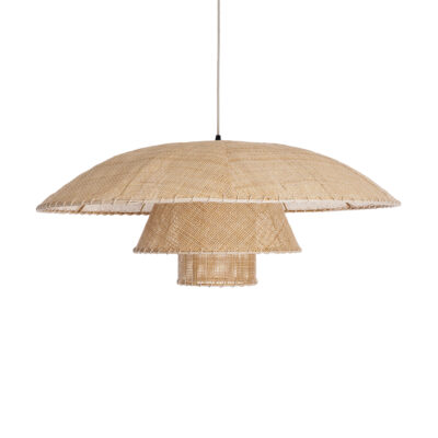 LEDTM® ZORA 02139 Boho Κρεμαστό Φωτιστικό Οροφής με Ντουί 1 x E27 AC 220-240V IP20 - Μπεζ - Μ80 x Π80 x Υ32cm - Image 5