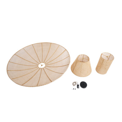 LEDTM® ZORA 02140 Boho Κρεμαστό Φωτιστικό Οροφής με Ντουί 1 x E27 AC 220-240V IP20 - Μπεζ - Μ120 x Π120 x Υ40cm - Image 10