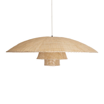 LEDTM® ZORA 02140 Boho Κρεμαστό Φωτιστικό Οροφής με Ντουί 1 x E27 AC 220-240V IP20 - Μπεζ - Μ120 x Π120 x Υ40cm - Image 5