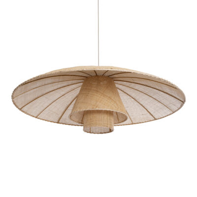 LEDTM® ZORA 02140 Boho Κρεμαστό Φωτιστικό Οροφής με Ντουί 1 x E27 AC 220-240V IP20 - Μπεζ - Μ120 x Π120 x Υ40cm - Image 6