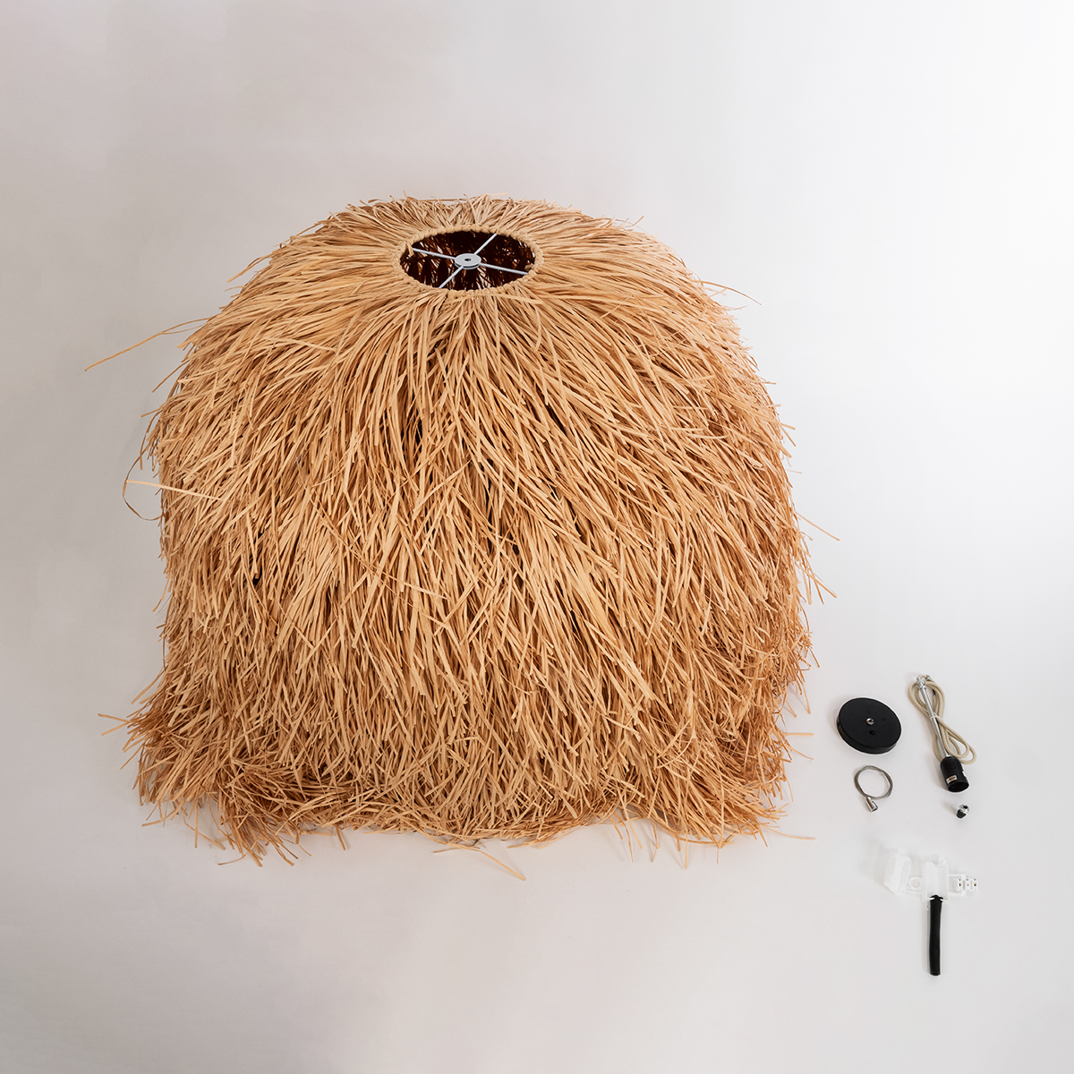 LEDTM® GUADELOUPE 02156 Boho Κρεμαστό Φωτιστικό Οροφής με Ντουί 1 x E27 AC 220-240V IP20 - Μπεζ - Μ120 x Π120 x Υ100cm - Image 10