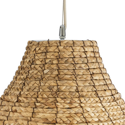 LEDTM® PORTOFERRAIO 02186 Boho Κρεμαστό Φωτιστικό Πλέγμα Μονόφωτο 1 x E27 IP20 Μπεζ Ράφια - Μ80 x Π80 x Υ120cm - Image 9