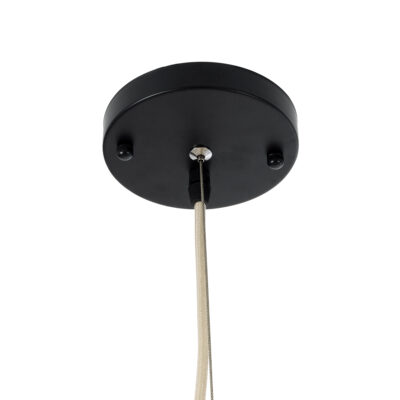 LEDTM® PALERMO 02209 Boho Κρεμαστό Φωτιστικό Πλέγμα Μονόφωτο 1 x E27 IP20 Μπεζ Ξύλο - Μ100 x Π100 x Υ30cm - Image 9