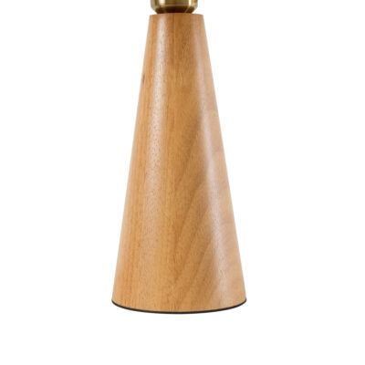 LEDTM® KAUAI 02229 Boho Επιτραπέζιο Φωτιστικό Πορτατίφ Μονόφωτο 1 x E27 IP20 Μπεζ Ξύλο με Μπεζ Ύφασμα - Μ38 x Π30 x Υ48cm - Image 6