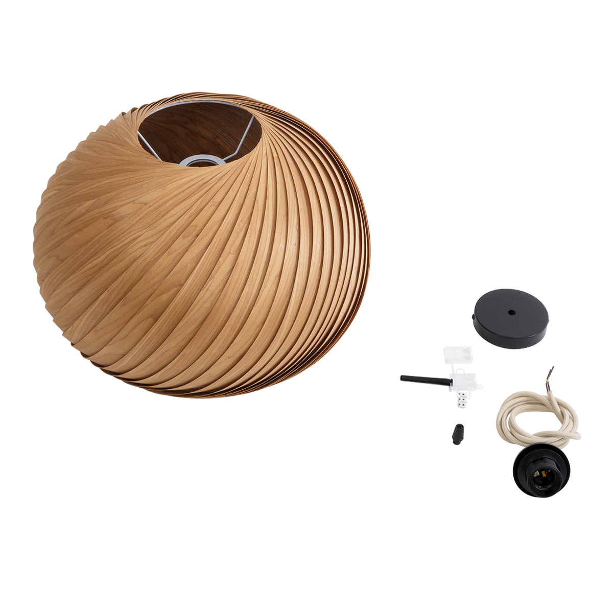 LEDTM® KAILANI 02243 Boho Κρεμαστό Φωτιστικό Οροφής με Ντουί 1 x E27 AC 220-240V IP20 - Καφέ - Μ40 x Π40 x Υ30cm - Image 10
