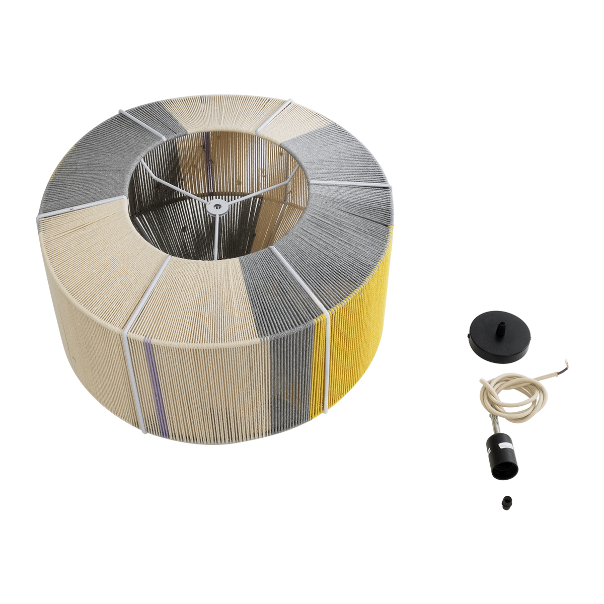 LEDTM® SALERNO 02290 Boho Κρεμαστό Φωτιστικό Οροφής με Ντουί 1 x E27 AC 220-240V IP20 - Πολύχρωμο - Μ50 x Π50 x Υ35cm - Image 10