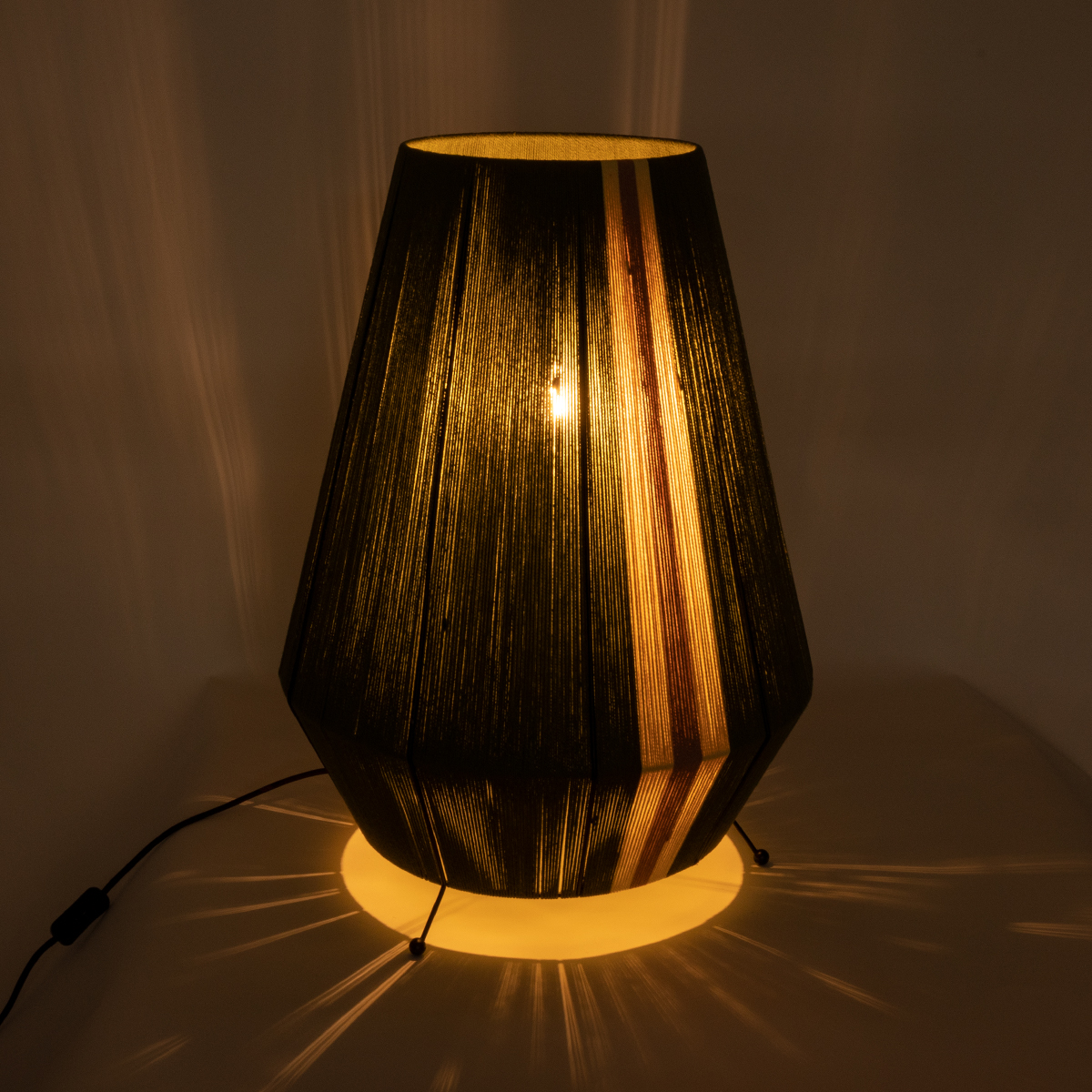 LEDTM® SALERNO 02332 Boho Επιδαπέδιο Φωτιστικό με Ντουί 1 x E27 AC 220-240V IP20 - Πράσινο & Μπεζ - Μ50 x Π50 x Υ70cm - Image 8
