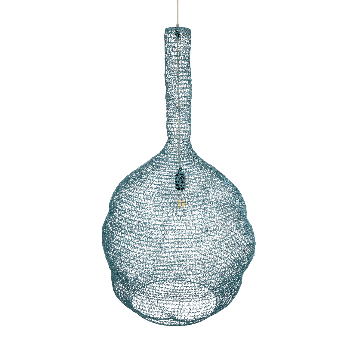 LEDTM® KENTUCKY 02355 Vintage Κρεμαστό Φωτιστικό Οροφής με Ντουί 1 x E27 AC 220-240V IP20 - Τιρκουάζ - Μ60 x Π60 x Υ90cm - Image 7