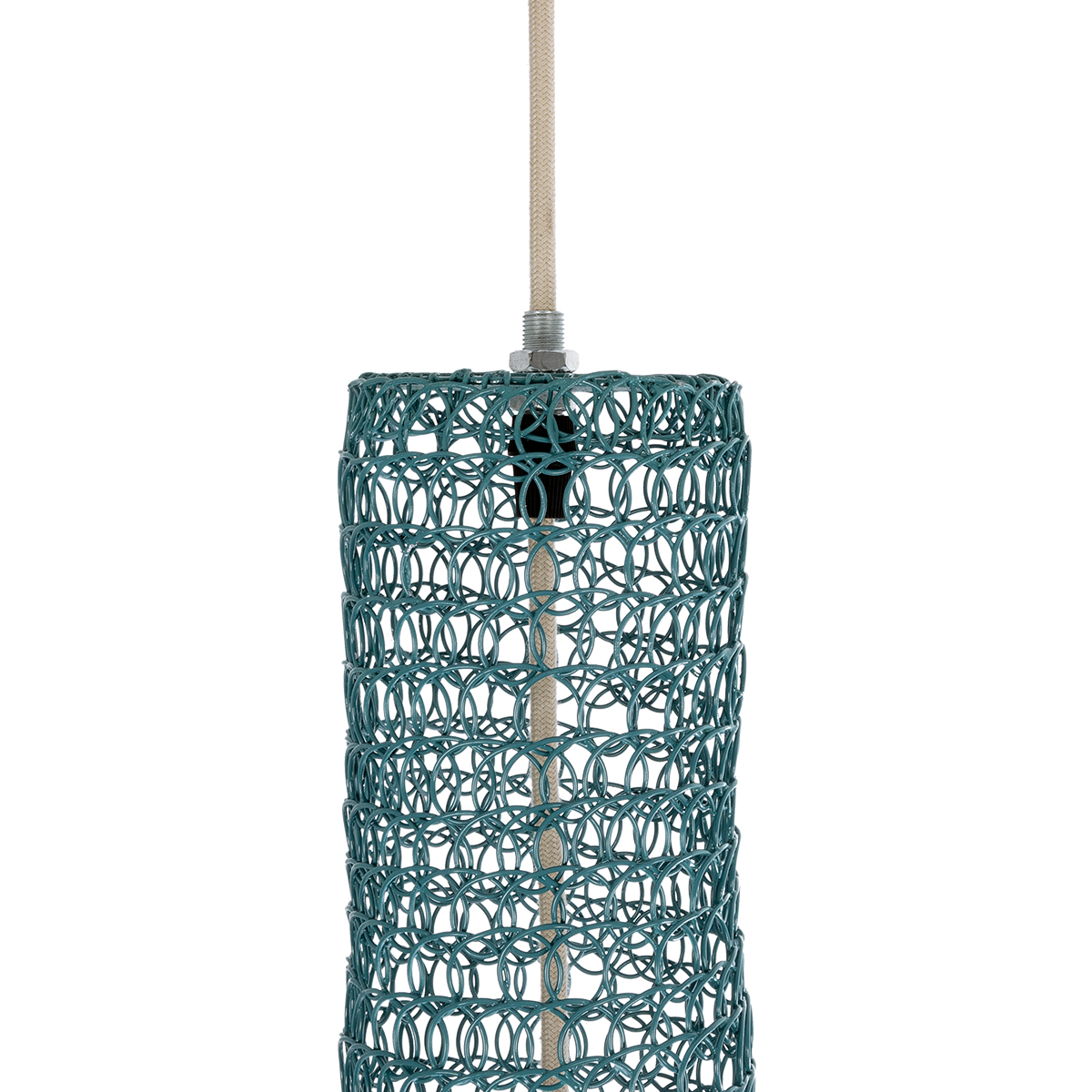 LEDTM® KENTUCKY 02355 Vintage Κρεμαστό Φωτιστικό Οροφής με Ντουί 1 x E27 AC 220-240V IP20 - Τιρκουάζ - Μ60 x Π60 x Υ90cm - Image 8