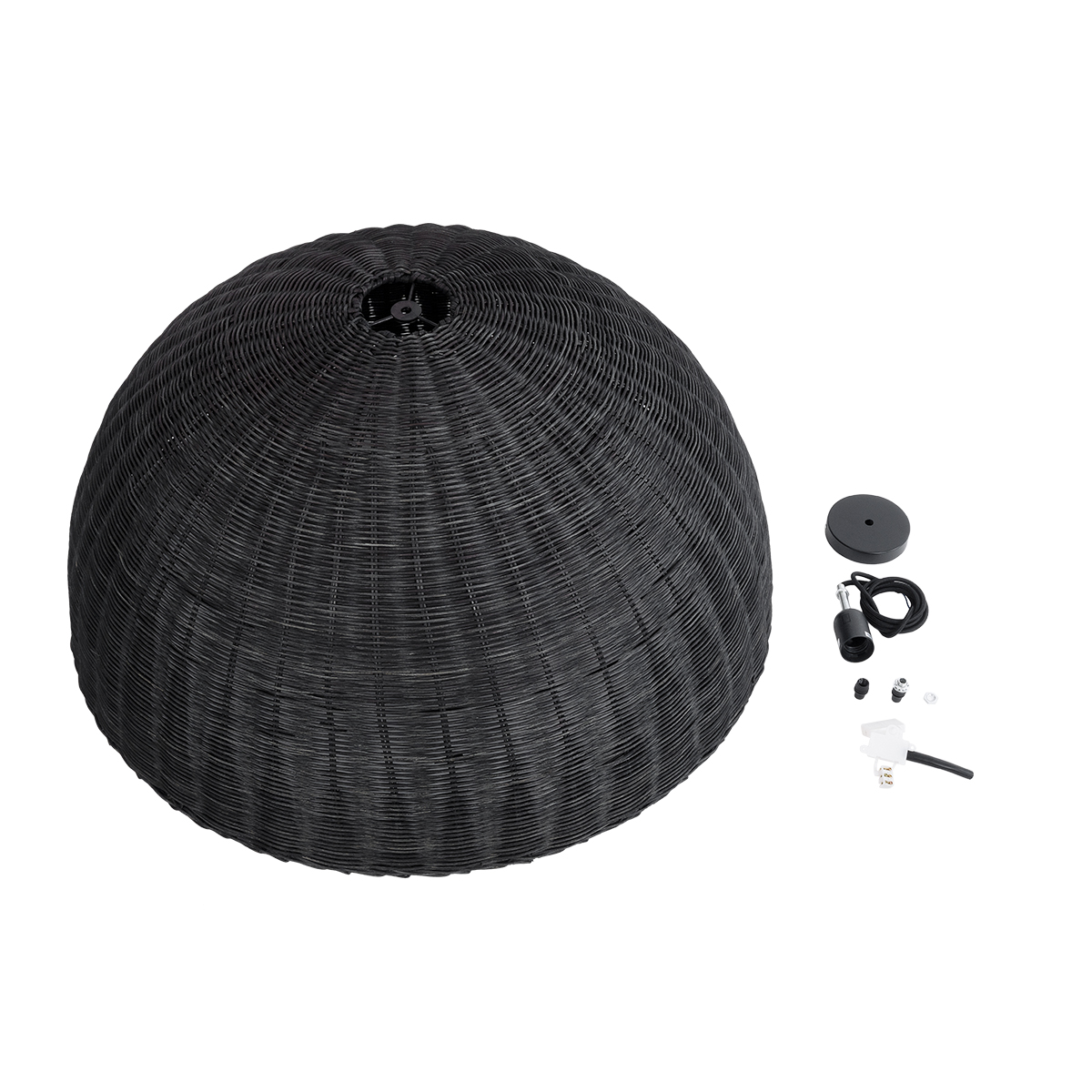 LEDTM® MONTANA 02384 Boho Κρεμαστό Φωτιστικό Οροφής με Ντουί 1 x E27 AC 220-240V IP20 - Μαύρο - Μ80 x Π80 x Υ40cm - Image 10