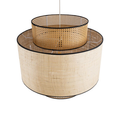 LEDTM® BRAVADO 02387 Boho Κρεμαστό Φωτιστικό Οροφής με Ντουί 1 x E27 AC 220-240V IP20 - Μπεζ - Μ70 x Π70 x Υ58cm - Image 7