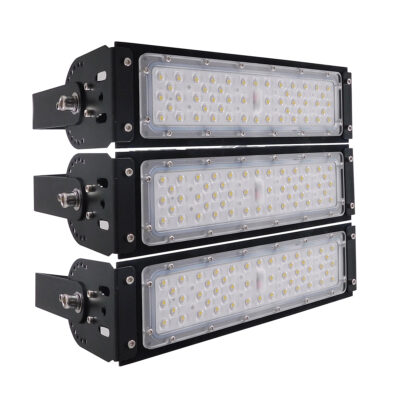 Alternative view of LEDTM® GOLIATH 90100-3 Προβολέας για Γήπεδα Tennis & Ποδοσφαίρου 5x5 LED 150W 22500lm 75°x135° SDCM<5 Fish Eye Lens AC 220-240V Αδιάβροχο IP65 IK08 Φυσικό Λευκό 5000K - Lumileds SMD Chip & Mean Well Driver - Μαύρο Ματ - Μ32 x Π12 x Υ27cm - 5 Χρόνια Εγγύηση