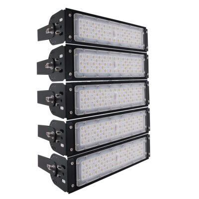 Alternative view of LEDTM® GOLIATH 90100-5 Προβολέας για Γήπεδα Tennis & Ποδοσφαίρου 5x5 LED 250W 37500lm 75°x135° SDCM<5 Fish Eye Lens AC 220-240V Αδιάβροχο IP65 IK08 Φυσικό Λευκό 5000K - Lumileds SMD Chip & Mean Well Driver - Μαύρο Ματ - Μ32 x Π12 x Υ45cm - 5 Χρόνια Εγγύηση