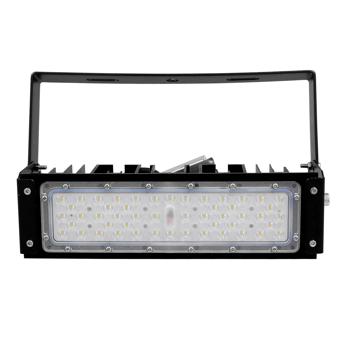 LEDTM® GOLIATH 90100-1 Προβολέας για Γήπεδα Tennis & Ποδοσφαίρου 5x5 LED 50W 7500lm 75°x135° SDCM<5 Fish Eye Lens AC 220-240V Αδιάβροχο IP65 IK08 Φυσικό Λευκό 5000K - Lumileds SMD Chip & Mean Well Driver - Μαύρο Ματ - Μ32 x Π12 x Υ9cm - 5 Χρόνια Εγγύηση - Image 10