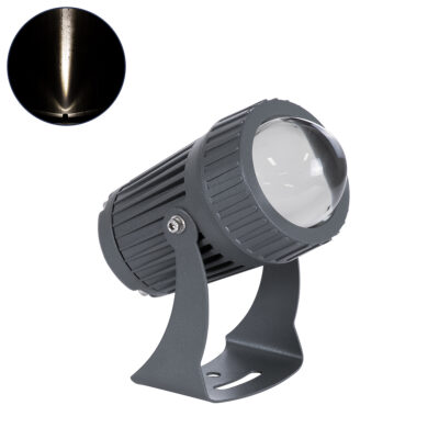 Alternative view of LEDTM® SPOTFENIA 90134 Αρχιτεκτονικό Σποτ Φωτισμου LED 10W 1150lm 5° DC 24V Αδιάβροχο IP65 Φυσικό Λευκό 4500K Dimmable  - Bridgelux COB Chip - Γκρι Ανθρακί - Μ7 x Π7 x Υ12cm - 3 Χρόνια Εγγύηση