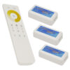 Ασύρματο LED Dimmer με Χειριστήριο Αφής 2.4G RF CCT 2 Χρωμάτων για Τρια Groups 12v (432w) - 24v (864w) DC LEDTM 04340