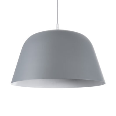 Alternative view of LEDTM® UPVALE 01282 Μοντέρνο Κρεμαστό Φωτιστικό Οροφής με Ντουί 1 x E27 AC 220-240V IP20 - Γκρι & Λευκό - Μ40 x Π40 x Υ24cm