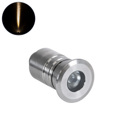 Alternative view of LEDTM® UNDERWATERDANI 90410 Υποβρύχιο Χωνευτό Σποτ για Σιντριβάνια/Πισίνες LED 1W 90lm 5° DC 24V Αδιάβροχο IP68 Θερμό Λευκό 2700K Dimmable - Bridgelux SMD Chip - Ανοξείδωτο Ατσάλι SS304 - Μ3 x Π3 x Υ5cm / Q2.5cm - 3 Χρόνια Εγγύηση