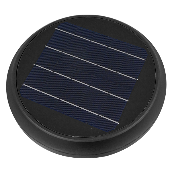 LEDTM® SOLARTIS 12129 Μοντέρνο Φωτιστικό Τοίχου - Απλίκα LED 10W 1000lm 180° με Ενσωματωμένο Φωτοβολταϊκό Panel 6V 5W & Επαναφορτιζόμενη Μπαταρία Li-ion 3.2V 6000mAh με Αισθητήρα Ημέρας-Νύχτας Αδιάβροχο IP65 Ψυχρό Λευκό 6000K - Γκρι Ανθρακί - Μ26 x Π33 x Υ28cm - 2 Χρόνια Εγγύηση - Image 7
