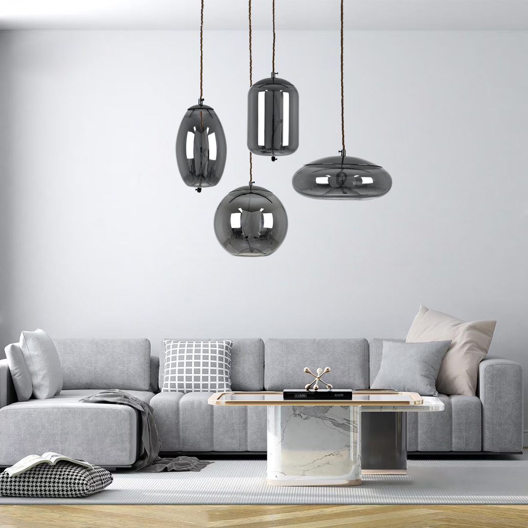 LEDTM® ΑΧΤΟΝ 00753 Μοντέρνο Κρεμαστό Φωτιστικό Οροφής LED 7W 500lm 180° AC 220-240V IP20 Θερμό Λευκό 2700K - Sanan SMD Chip - Μαύρο & Μαύρο Φιμέ - Μ18 x Π18 x Υ18cm - 2 Χρόνια Εγγύηση - Image 10